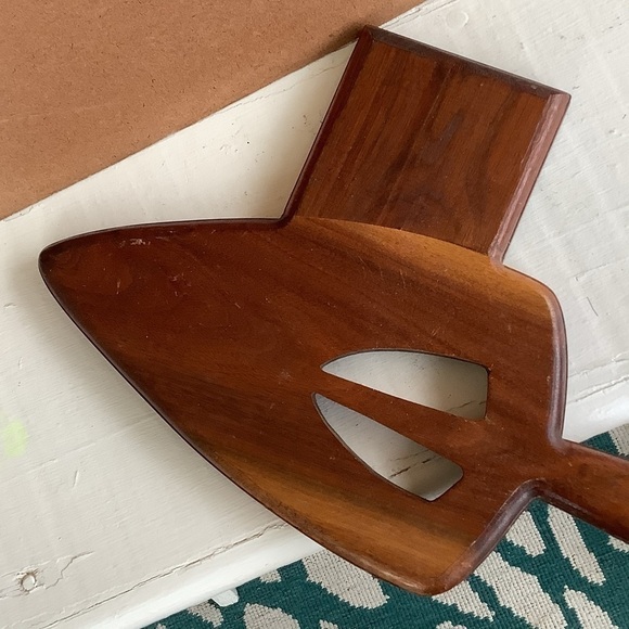 Unique Wood Cutting Board Boho Kitchen Cooking Taxidermy Back Plate Mount - Picture 2 of 5